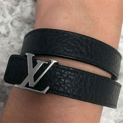 lv leather bracelet